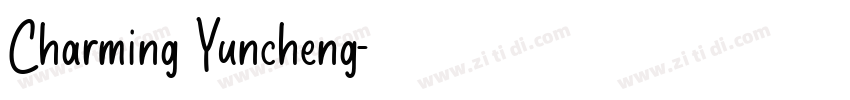 Charming Yuncheng字体转换